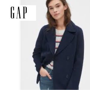 Wool-blend peacoat GAP size L. Like new